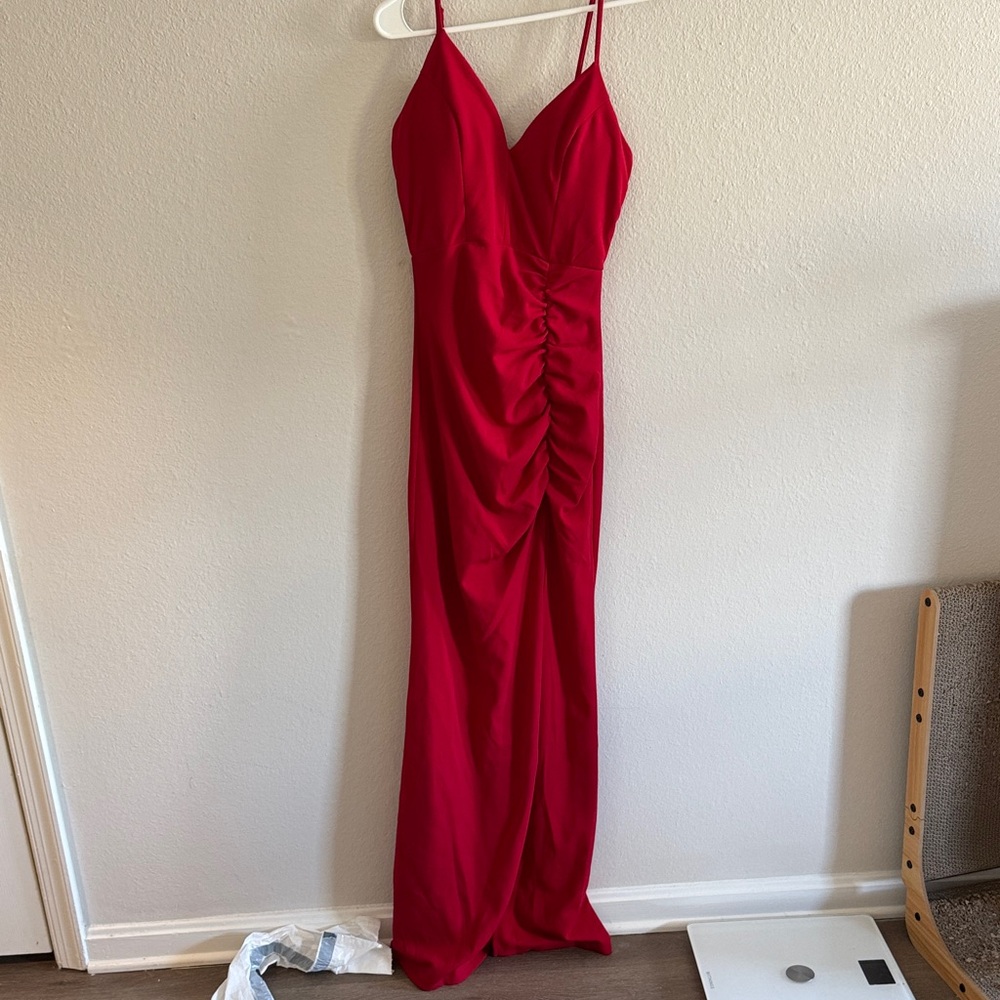 Women’s red gown